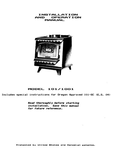 Earth Stove 101/102/105 User Manual - Wood_ES102