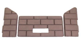 Whitfield 3-Piece cerra board panels (firebrick) 11750015