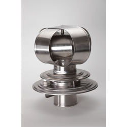 6" Windbeater High Wind Cap for stopping smoking stoves_14963