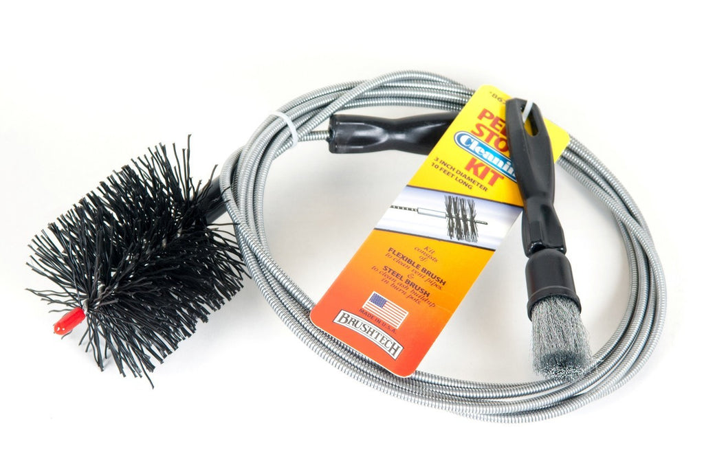 BrushTech Pellet Stove Cleaning Kit Flexible & Steel Brush for 3 Vent –  Pricedrightsales