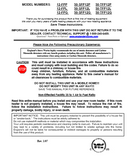 Englander 12-FPP, 12-FPL, 12-FPG, 50-SFP12P User Manual