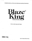 Blaze King RHT 2250 User's Manual - Wood_BKRHT2250