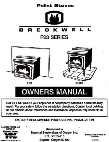 Breckwell P23 1996 User Manual - Pellet_bp23p1996
