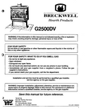 Breckwell G2500DV 1998 User's Manual - Gas_Breckwell G2500DV 1998
