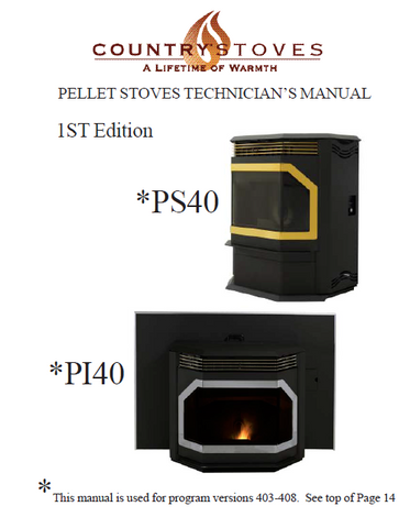 Country Winslow PS40 Technical Manual - Pellet_CWPS40tech