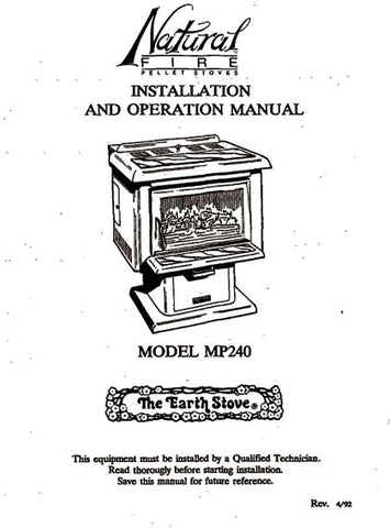 Earth Stove MP240 User Manual - Pellet_esMP240m