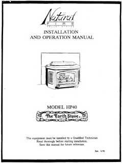 Earth Stove HP40 User Manual - Pellet_esHP40m