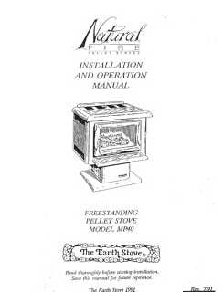 Earth Stove MP40 User Manual - Pellet_esMP40m