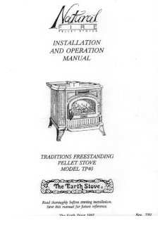 Earth Stove TP40 User Manual - Pellet_esTP40m