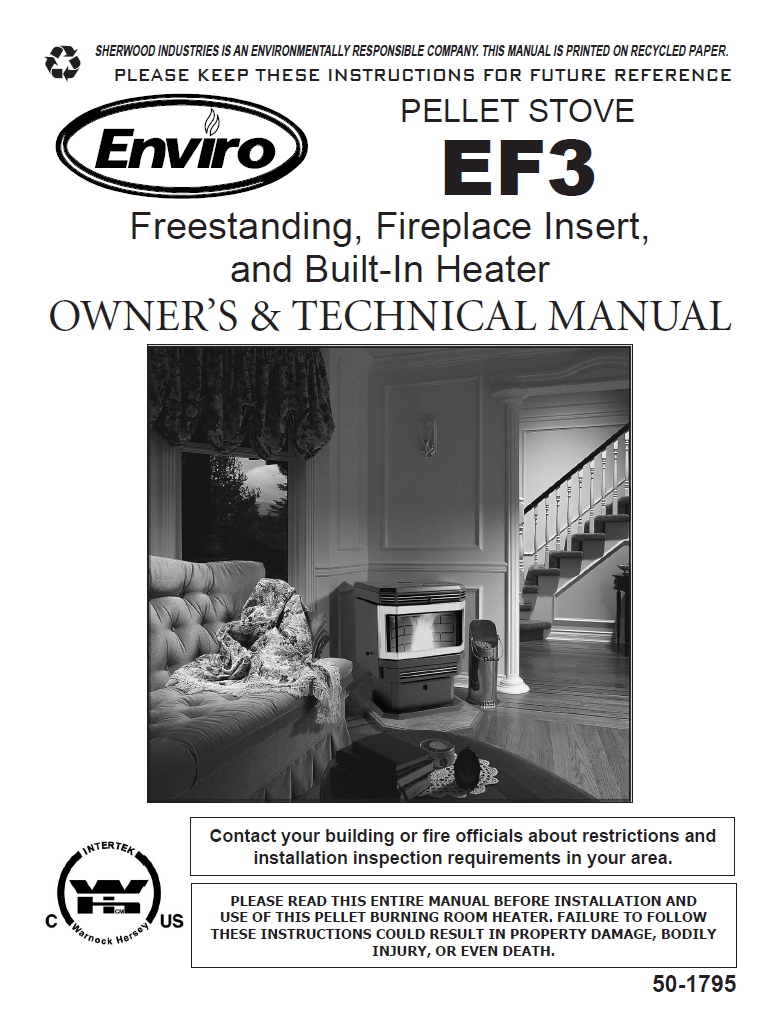 Enviro EF3 Tech Manual - Pellet_EnvEF3TM – WoodHeatStoves.com