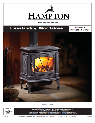 Hampton H200 User Manual - Wood_HH200WS