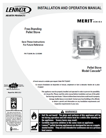 Country Cascade User Manual - Pellet_CCascadePS