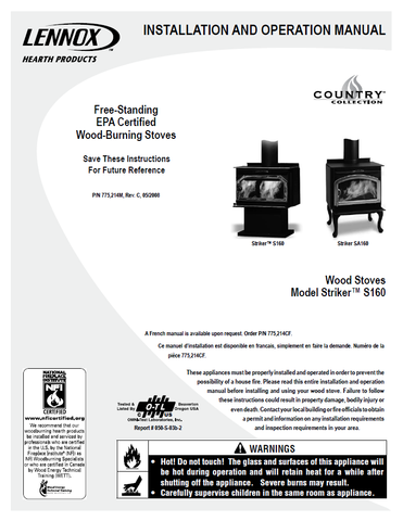 Country Striker S160 User Manual - Wood_LCS160