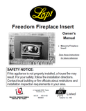 Lopi Freedom Insert User Manual - Wood_LFIWS