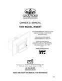 Osburn 1600  Insert User Manual - Wood_OS1600ins