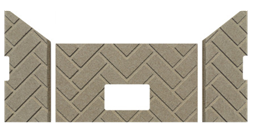WHITFIELD FIREBRICK, HERRINGBONE DESIGNER SERIES PP1208