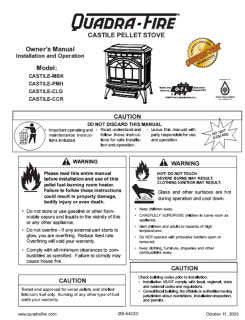 Quadrafire Castile User Manual - Pellet_QFCastile