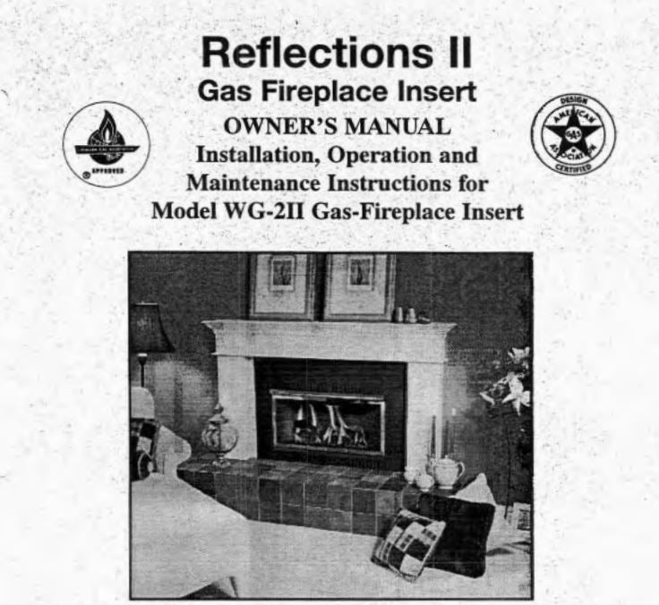 Whitfield Reflections II User Manual - WG2 – WoodHeatStoves.com
