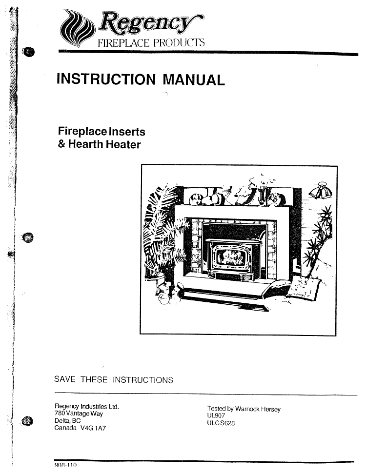 Regency R12 Insert User Manual - Wood_RGR12I – WoodHeatStoves.com