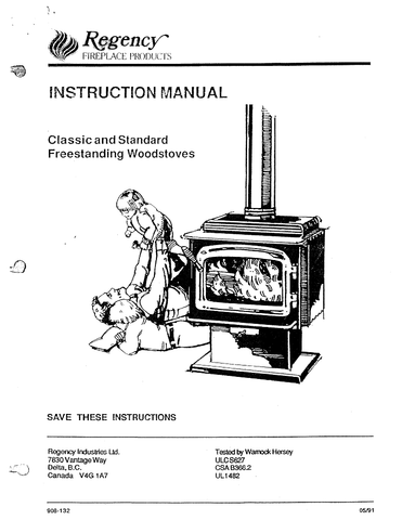 Regency R3 FS User Manual - Wood_RGR3FS