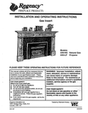 Regency U30 Insert User Manual - Gas_RGU30I