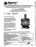 Regency U41 User Manual - Gas_RGU41FS