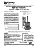 Regency U28/U43 FS User Manual - Gas_RGU28/U43