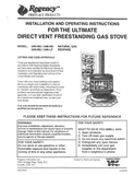 Regency U45/U46 User Manual - Gas_RGU45/U46