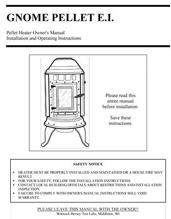 Thelin Gnome EI User Manual - Pellet_ThGn