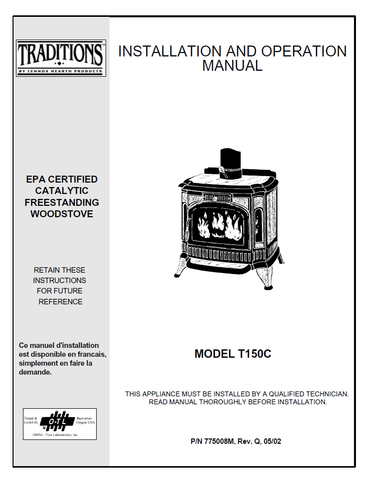 Traditions T150C User Manual - Wood_TradT150C