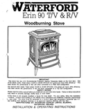 Waterford Erin 90 T/V & R/V User Manual