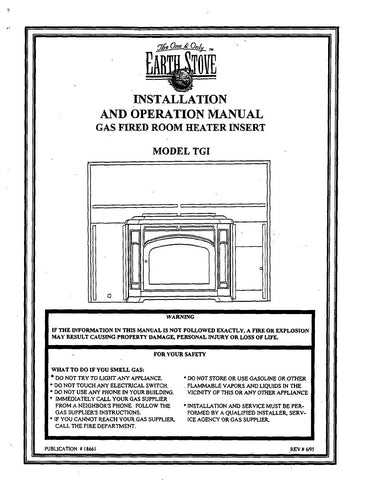 Earth Stove TGI User Manual - Gas_ESTGI