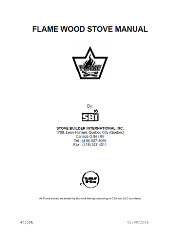 Flame Diplomat Wood Stove Manual_Flame Diplomat