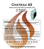 Country Chateau C43 User Manual - Gas_ChateauC43