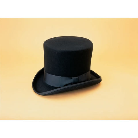 Large Black Top Hat, 22 3/8" - 23"_1130