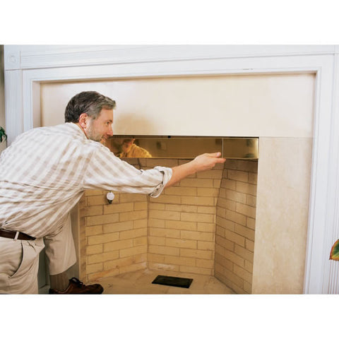 Brass-plated Smoke Guard, 4" Wide_5050