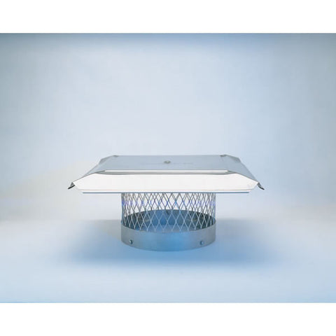 12" HomeSaver Pro Stainless Steel Round Chimney Cap, 3/4" Mesh_10355