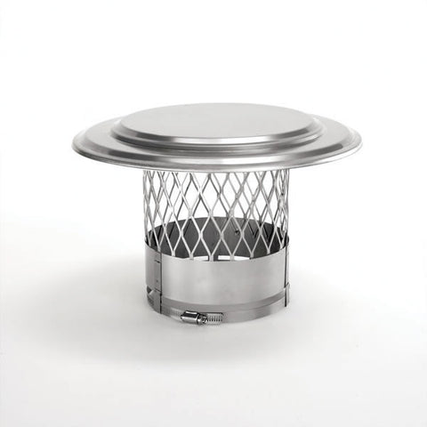 4" HomeSaver/up Collarplate Rain Cap With Band_10445
