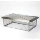 9" x 13" Gelco Stainless Steel Multi-flue Chimney Protector Cap _11705