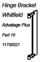 Whitfield Advantage Plus Hinge Bracket_11750021