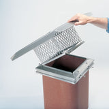 8" x 8" Gelco Easyclean Cap, 304-alloy, Hinged Cage_13051
