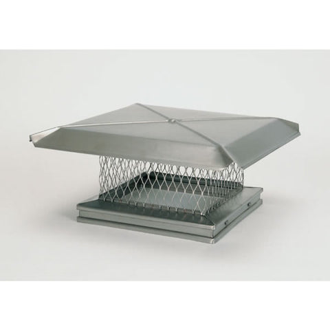 8" x 13" Gelco Stainless Steel Single-flue Chiminey Cap, 304-all_13103
