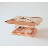 8" x 8" Gelco Copper Single-flue Cap, 18-ga, 8" High, 3/4" Mesh,_13601