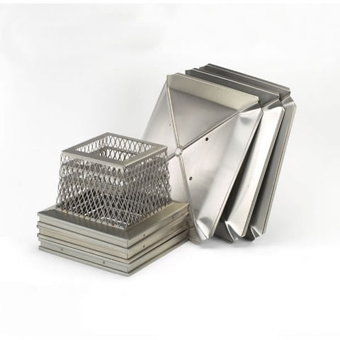 13" x 17" Gelco Stainless Steel Single-flue Multi-pack Cap-3 Per_13738