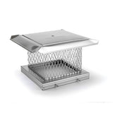 13" x 13" HomeSaver Pro Single Flue 10" Mesh Cap, Stainless_13806