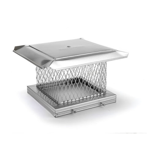 13" x 13" HomeSaver Pro Single Flue 10" Mesh Cap, Stainless_13806