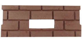 Single panel cerra board (firebrick) 17250029