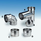 4" Ventinox Coupler, Al 29-4c, Two Female Ends_18240