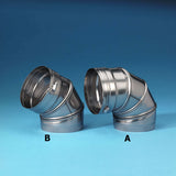 5.5" Ventinox 45 Degree Sectioned Adjustable Elbow_18352
