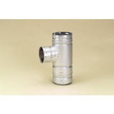 3" to 4" Pelletvent Pro Increaser Tee Clean-out Cap, Stainless_25395